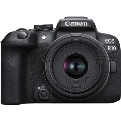 Aparat Canon R10 - 24,2 MP APS-C, 4K/60fps, Wi-Fi, Bluetooth - Czarny Aparat Canon R10 - 24,2 MP APS-C, 4K/60fps, Wi-Fi, Bluetooth - Czarny