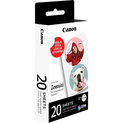 Canon Photo Paper Zink 20 Sheets - Photo Paper Canon Photo Paper Zink 20 Sheets - Photo Paper