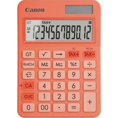 Canon LS-125KB-OR Bærbar Regnemaskine Orange - 12-cifret display Canon LS-125KB-OR Bærbar Regnemaskine Orange - 12-cifret display