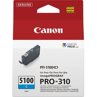 Canon PFI-5100 C Syaani Mustekasetti - Ammattimainen Laatu Canon PFI-5100 C Syaani Mustekasetti - Ammattimainen Laatu