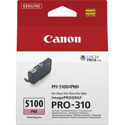 Canon PFI-5100 PM Magenta Musteeri - Ammattilaatu Canon PFI-5100 PM Magenta Musteeri - Ammattilaatu