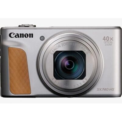 Kompaktowy aparat Canon PowerShot SX740 HS Srebrny - 20,3 MP, zoom 40x, 4K Kompaktowy aparat Canon PowerShot SX740 HS Srebrny - 20,3 MP, zoom 40x, 4K