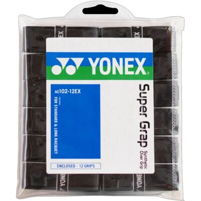 Yonex Super Grap AC102EX Overgrip - Rękawice do tenisa - Czarny Yonex Super Grap AC102EX Overgrip - Rękawice do tenisa - Czarny