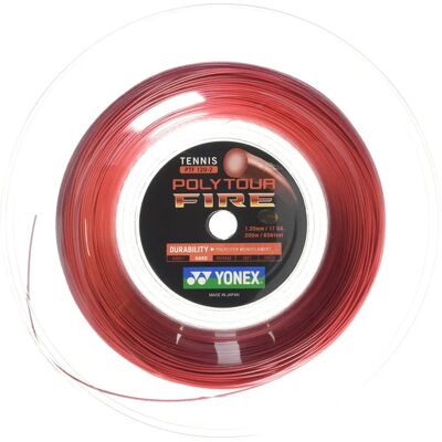 Yonex Poly Tour Fire 200 M Rot - Tennisschnur Yonex Poly Tour Fire 200 M Rot - Tennisschnur