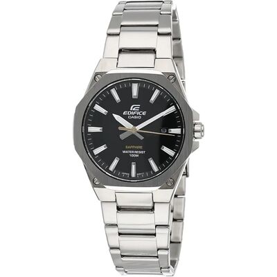 Casio Edifice Slim Line Schwarzes Zifferblatt Quarz Herrenuhr - Uhr Casio Edifice Slim Line Schwarzes Zifferblatt Quarz Herrenuhr - Uhr