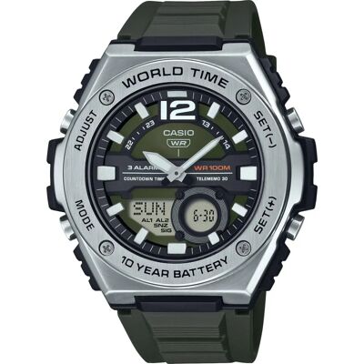 Zegarek Casio MWQ-100-3AV z zielonym wyświetlaczem - Kwarcowy Zegarek Casio MWQ-100-3AV z zielonym wyświetlaczem - Kwarcowy