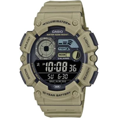 Zegarek męski Casio WS-1500H-5BV z żywicy - Cyfrowy kwarc Zegarek męski Casio WS-1500H-5BV z żywicy - Cyfrowy kwarc