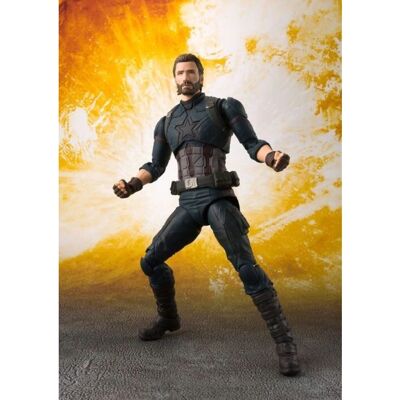 Action Figure Tamashii Nations - Avengers di Marvel - Capitan America & Effetti Action Figure Tamashii Nations - Avengers di Marvel - Capitan America & Effetti