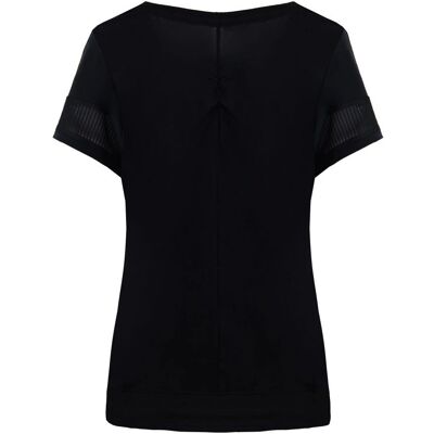 Asics Zwart korte mouwen T-shirt voor dames - T-shirt Asics Zwart korte mouwen T-shirt voor dames - T-shirt
