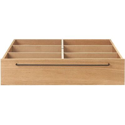 Muji - Tiroir en chêne - 6 compartiments - 80x90,5x19 cm - Tiroir de rangement - Publicité Muji - Tiroir en chêne - 6 compartiments - 80x90,5x19 cm - Tiroir de rangement - Publicité
