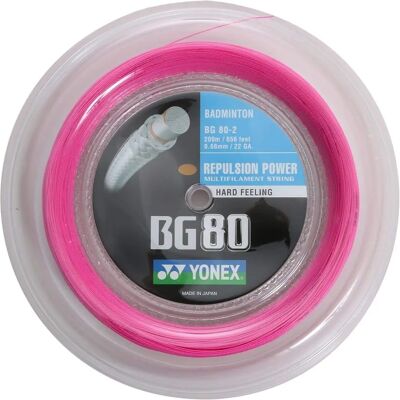 Cordage Yonex BG 80 Rose Néon 200m Cordage de Badminton - Cordage de Badminton - Publicité Cordage Yonex BG 80 Rose Néon 200m Cordage de Badminton - Cordage de Badminton - Publicité