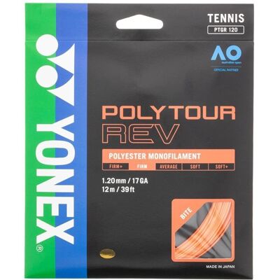 Yonex Poly Tour Rev 12M 1,30 Mm Orange - Tennissait Yonex Poly Tour Rev 12M 1,30 Mm Orange - Tennissait