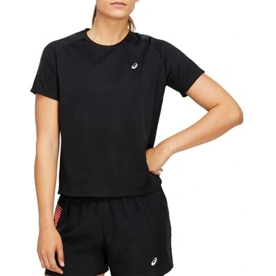 T-shirt da allenamento nero a maniche corte Asics T-shirt da allenamento nero a maniche corte Asics