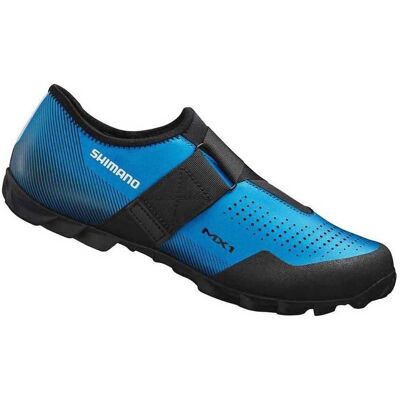 Shimano MX1 MTB Schuhe - Syntetleder, Blau, Schwarz, Modell MX1 - MTB Schuhe Shimano MX1 MTB Schuhe - Syntetleder, Blau, Schwarz, Modell MX1 - MTB Schuhe