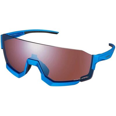 Okulary rowerowe Shimano Aerolite niebieskie - Soczewki HC o wysokim kontraście Okulary rowerowe Shimano Aerolite niebieskie - Soczewki HC o wysokim kontraście