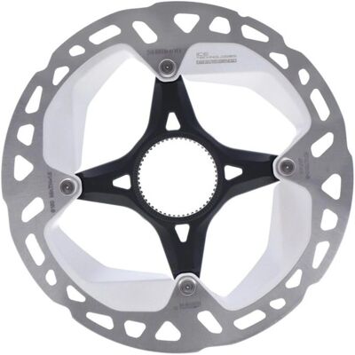 Rotor de frein à disque Shimano Deore XT RT-MT800 - Argent/Noir 160MM - Publicité Rotor de frein à disque Shimano Deore XT RT-MT800 - Argent/Noir 160MM - Publicité