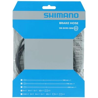 Tubo freno a disco posteriore Shimano XTR M9000 / M9020 - 1700mm Nero Tubo freno a disco posteriore Shimano XTR M9000 / M9020 - 1700mm Nero