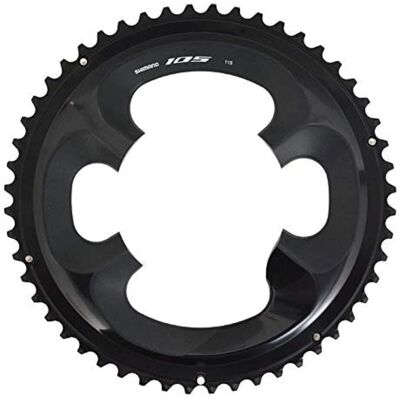 Plato Shimano 105 R7000 - 52T Negro - Pieza de Ciclismo de Carretera Plato Shimano 105 R7000 - 52T Negro - Pieza de Ciclismo de Carretera