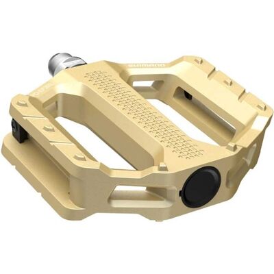 Shimano EF202 MTB Platte Pedalen - Goud - Paar Shimano EF202 MTB Platte Pedalen - Goud - Paar
