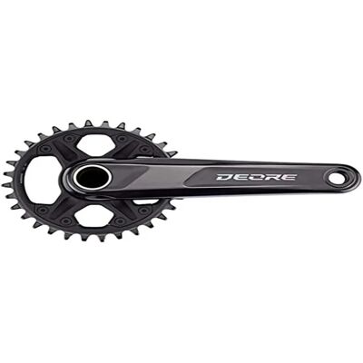 Shimano Deore M6100 12-Speed Crankset - Black - 175mm - 32T Shimano Deore M6100 12-Speed Crankset - Black - 175mm - 32T