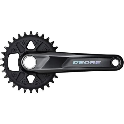 Shimano Deore M6100 12-Speed Crankset - Black - 175mm, 30T Shimano Deore M6100 12-Speed Crankset - Black - 175mm, 30T