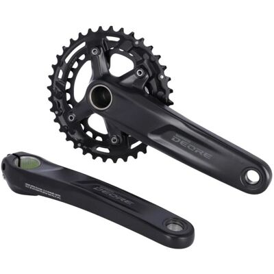 Shimano M5100 Deore 11-biegowa Podwójna Zębatka - 175mm - Czarna Shimano M5100 Deore 11-biegowa Podwójna Zębatka - 175mm - Czarna
