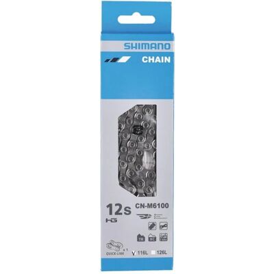 Shimano Deore M6100 Fahrradkette - 12-Gang Silber Shimano Deore M6100 Fahrradkette - 12-Gang Silber