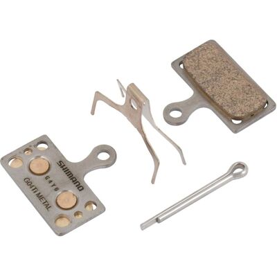 Shimano G04Ti Metal Sintered Dźwignie Hamulcowe - Srebrny - Klocki hamulcowe tarczowe Shimano G04Ti Metal Sintered Dźwignie Hamulcowe - Srebrny - Klocki hamulcowe tarczowe