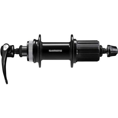 Shimano Shimano Cues QC-400 - Piasta rowerowa na 8/9/10/11 biegów - Center Lock tarcza - QR 135mm, 36 prętów Shimano Shimano Cues QC-400 - Piasta rowerowa na 8/9/10/11 biegów - Center Lock tarcza - QR 135mm, 36 prętów