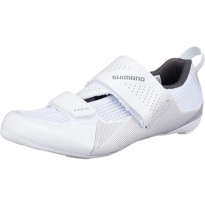 Chaussures de Cyclisme Shimano Tr5 Blanches - Triathlon, Route, Légères - Publicité Chaussures de Cyclisme Shimano Tr5 Blanches - Triathlon, Route, Légères - Publicité