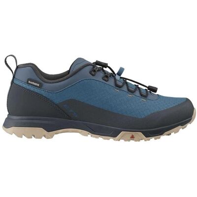 Shimano ET501 Fietsschoenen - Blauw, Standaard, Platte, Unisex Shimano ET501 Fietsschoenen - Blauw, Standaard, Platte, Unisex