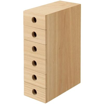 Muji - Rangement en bois 6 tiroirs - wooden - 6-drawer - Chest of drawers Muji - Rangement en bois 6 tiroirs - wooden - 6-drawer - Chest of drawers