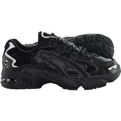 Asics Gel-Kayano 5 OG Zwarte Lederen Heren Sneakers - Schoenen Asics Gel-Kayano 5 OG Zwarte Lederen Heren Sneakers - Schoenen