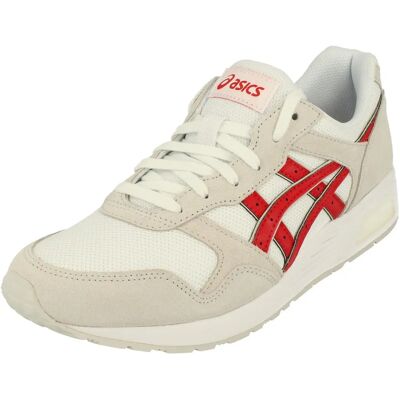 Asics Lyte-Trainer - Heren - Wit/Rood - UK7.5 - Hardloopschoenen Asics Lyte-Trainer - Heren - Wit/Rood - UK7.5 - Hardloopschoenen