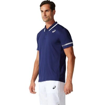 Asics XL Blauer Tennis Polo - Tennisshirt Asics XL Blauer Tennis Polo - Tennisshirt