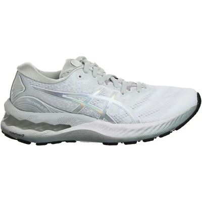 Asics Gel-Nimbus 23 Platinum Dames Wit Hardlooptrainers - Maat UK 9.5 Asics Gel-Nimbus 23 Platinum Dames Wit Hardlooptrainers - Maat UK 9.5