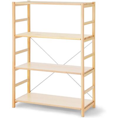 Muji - Etagère pin large 4 niveaux - Pin naturel - Étagère - Publicité Muji - Etagère pin large 4 niveaux - Pin naturel - Étagère - Publicité