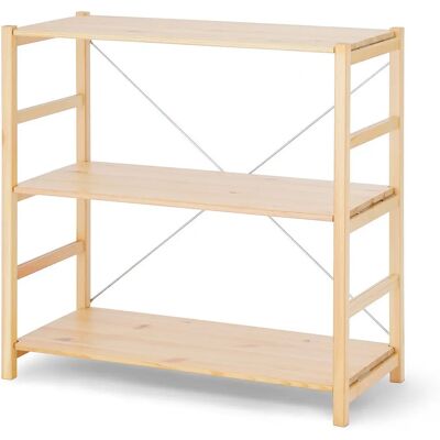 Muji - Étagère en pin Grande 3 Niveaux - Naturel - Bois - Shelf - Publicité Muji - Étagère en pin Grande 3 Niveaux - Naturel - Bois - Shelf - Publicité