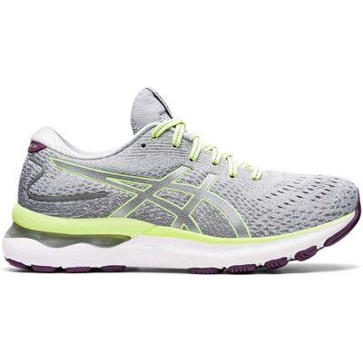 Asics Gel-Nimbus 24 Grijze Hardloopschoenen - Dames Asics Gel-Nimbus 24 Grijze Hardloopschoenen - Dames