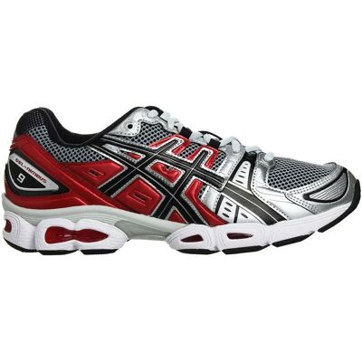 Asics Gel-Nimbus 9 Zilveren Trainers - Heren Sportschoen Asics Gel-Nimbus 9 Zilveren Trainers - Heren Sportschoen