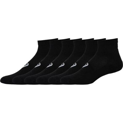 ASICS 6 Paar Quarter Running Sokken - Zwart ASICS 6 Paar Quarter Running Sokken - Zwart