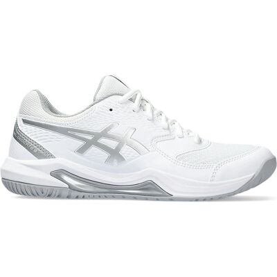 ASICS - GEL-Dedicate 8 - Valkoinen - Hopea - Tennissukat ASICS - GEL-Dedicate 8 - Valkoinen - Hopea - Tennissukat