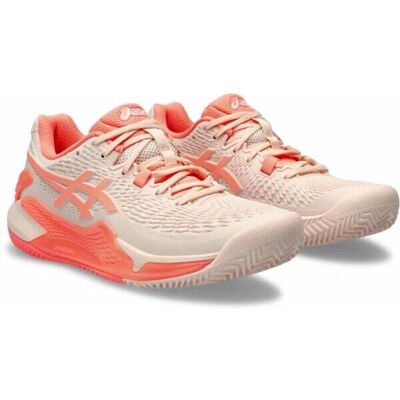 Asics Gel-Resolution 9 Clay - Pearl Pink Sun Coral Orange Tennisschuhe Asics Gel-Resolution 9 Clay - Pearl Pink Sun Coral Orange Tennisschuhe