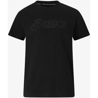 Asics Logo L T-Shirt - Performance Schwarz/Grau Asics Logo L T-Shirt - Performance Schwarz/Grau