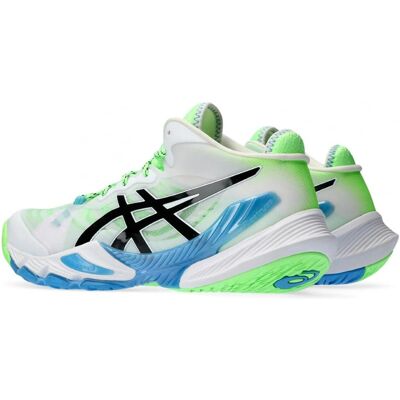 Asics Metarise Weiß/Schwarz Unterstützungsschuhe - Volleyball/Badminton/Squash Asics Metarise Weiß/Schwarz Unterstützungsschuhe - Volleyball/Badminton/Squash