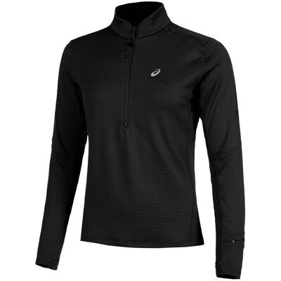 Asics Road Winter 1/2 Zip Mid Layer Performance Black - T-skjorte Asics Road Winter 1/2 Zip Mid Layer Performance Black - T-skjorte