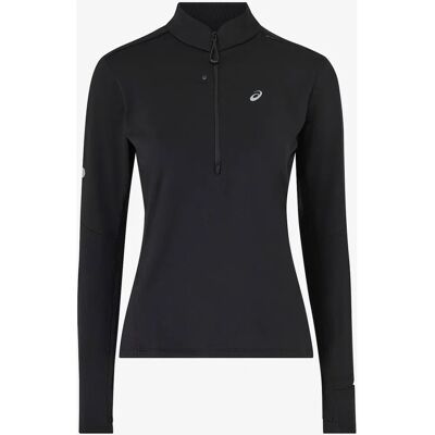 ASICS Dame T-Shirt ROAD WINTER 1/2 ZIP MID LAYER - Svart - T-Shirt ASICS Dame T-Shirt ROAD WINTER 1/2 ZIP MID LAYER - Svart - T-Shirt