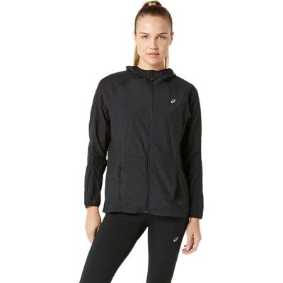 ASICS Road Packable Jacke - Wasserabweisend, Reflektierende Details, Hoher Kragen ASICS Road Packable Jacke - Wasserabweisend, Reflektierende Details, Hoher Kragen