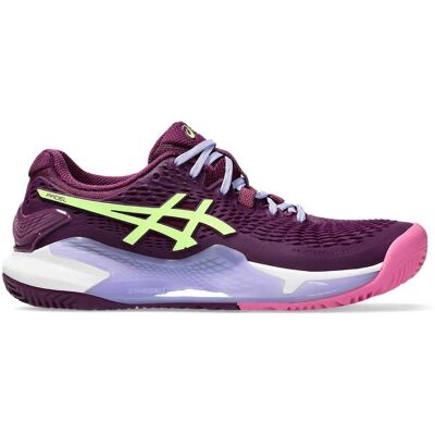 Asics GEL-RESOLUTION 9 PADEL - Unterstützende Padel-Schuhe - Tief Mauve/Limette Grün Asics GEL-RESOLUTION 9 PADEL - Unterstützende Padel-Schuhe - Tief Mauve/Limette Grün