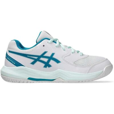 Asics Gel-Dedicate 8 GS - Wit/Turquoise Tennisschoenen Asics Gel-Dedicate 8 GS - Wit/Turquoise Tennisschoenen
